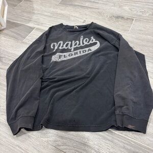 Naples Florida Black Long Sleeve Tee